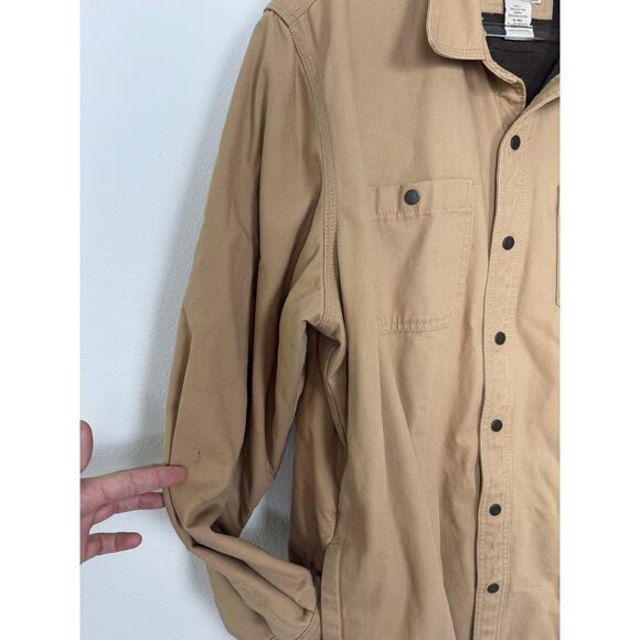 Vintage LL Bean Barn Jacket Mens XL Fleece Lined Canvas Coat Katahdin Iron Works - Picture 15 of 15